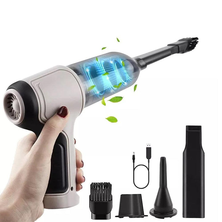 مكنسة سيارة شحن شفط و نفخ 1 9000Pa Wireless Vacuum Cleaner120W Home & Car Dual Use Mini Vacuum Clean J7 - Dupamine Store - 12.000