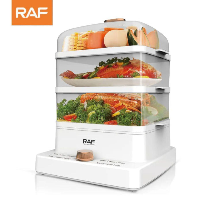 جهاز تسخين الأطعمة بالبخار متعدد الطبقات 12 لتر raf Steamer 12.0L with 3 levels (R-5238) - Dupamine Store - 32.000