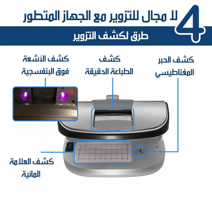 جهاز كشف تزييف الأموال متعدد الوظائف مع عدسة مكبرة - Dupamine Store - 17.000