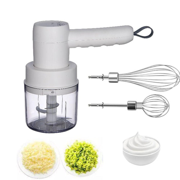 خفاقة كريمة وبيض ومفرمة ثوم شحن 2 في 1 WIRLESS MULTI-FUNCTION COOKING MACHINE - Dupamine Store - 5.000