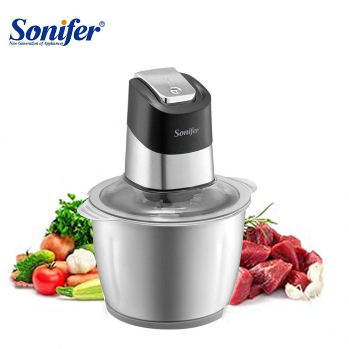 مفرمة لحوم وخضروات ستانليس ستيل بسعة 2.8 لتر sonifer food chopper SF-8135 - Dupamine Store - 16.000