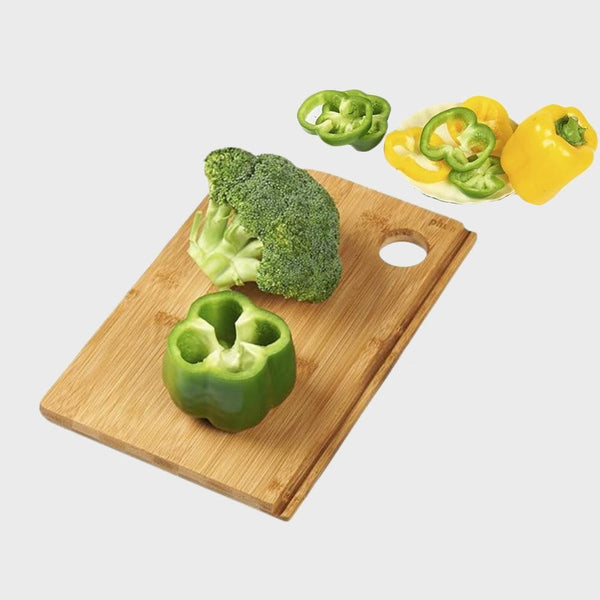 لوح خشبي دبل للتقطيع بامبو 2 Pieces Non-Slip Cutting Board - Dupamine Store - 4.000