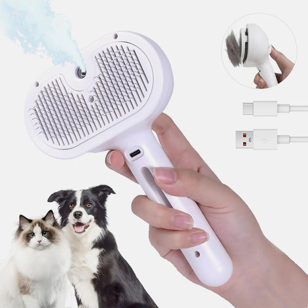 فرشاة للشعر و التدليك بالبخار للحيوانات شحن PET SPRAY HAIR COMBING