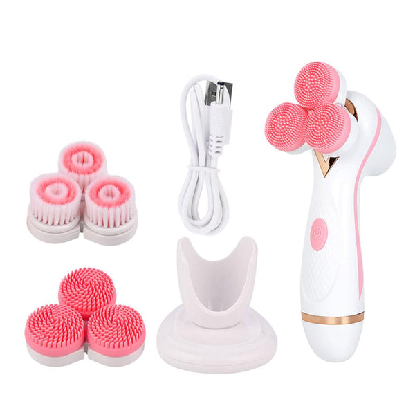 فرشاة تنظيف الوجه ب 3 رؤوس مختلفة spin facial brush cnaier ae-878 - Dupamine Store - 18.000