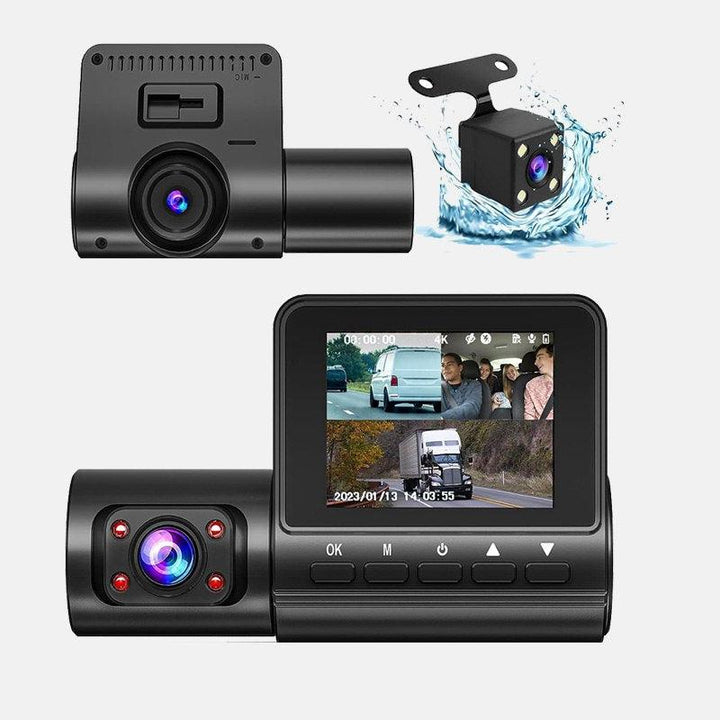 كاميرات تسجيل سيارة عدد 3 أمامي وخلفي وداخلي VIDEO CAR DVR 1080P - Dupamine Store - 36.000