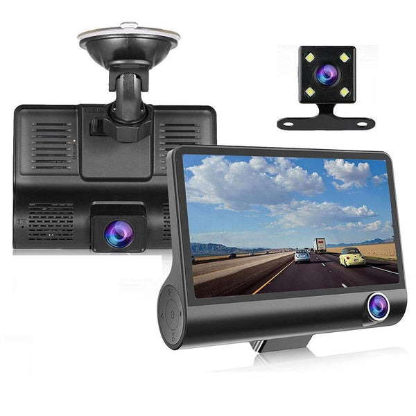 كاميرا سيارة أمامية وخلفية وداخليه 3×1 VIDEO CAR DVR FULL HD 1080P - Dupamine Store - 42.000