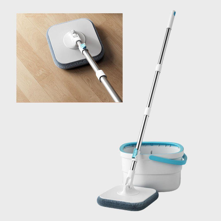 ممسحة دوارة للأرضيات مع دلو مربع الشكل 360 spin mop with bucket clear water - Dupamine Store - 15.000