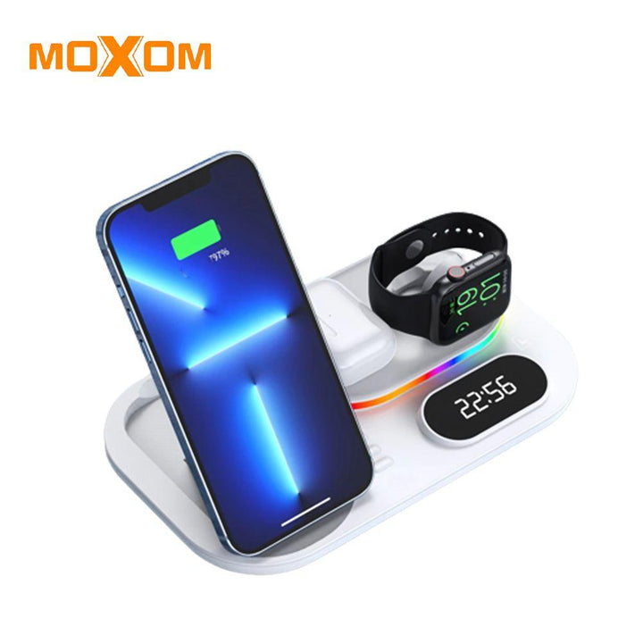 باوربانك 4 في 1 MoXom wireless charging station max 25w - Dupamine Store - 18.000