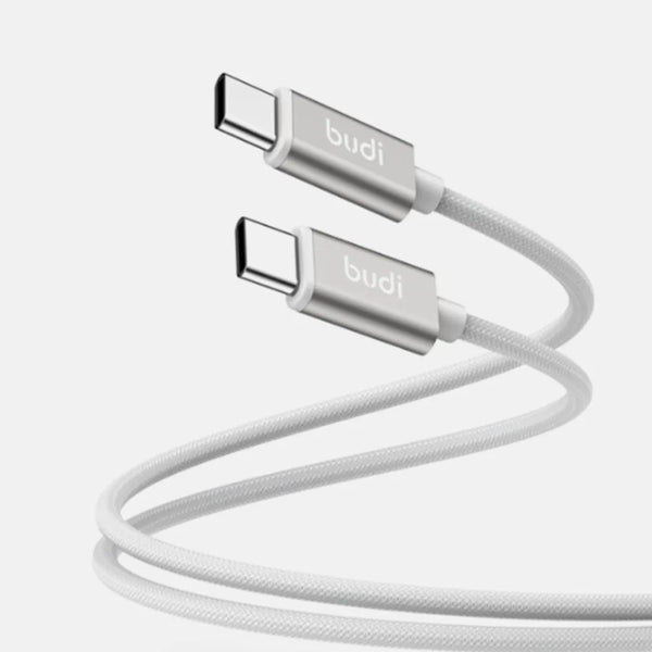 سلك شحن مجدول بمدخلين Type-c Dual Port Braided Charging Cable