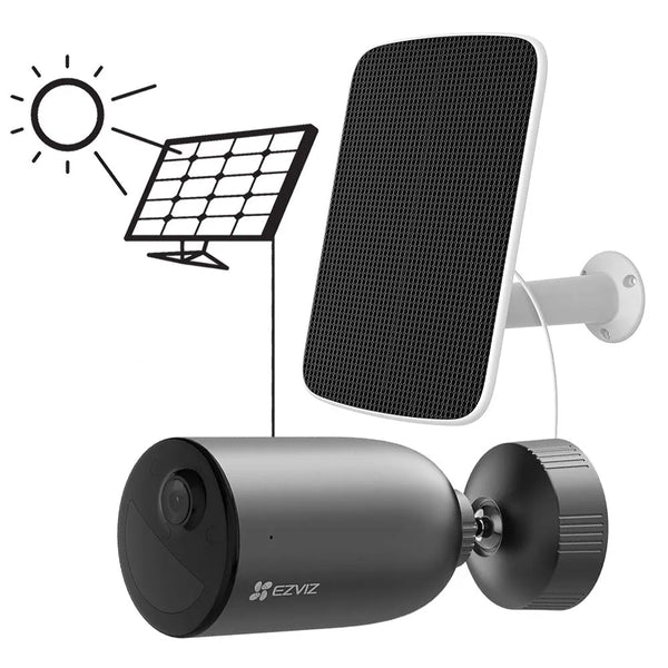 كاميرا مراقبة خارجية ويرليس شحن و شاحن شمسي Smart Home Battery Camera and Solar Panel