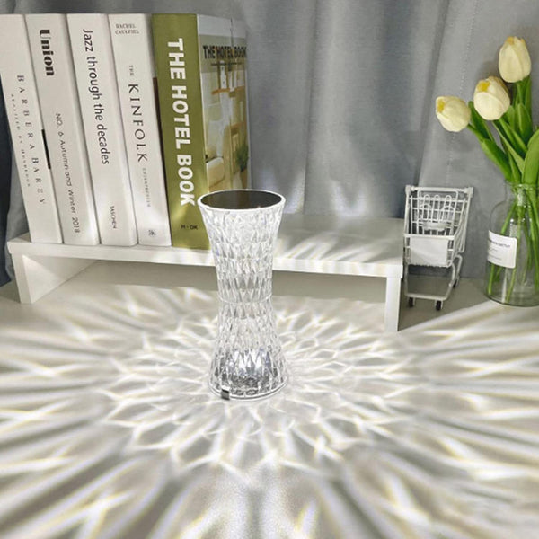 Crystal Table Lamp Lighting Modes Touch Control