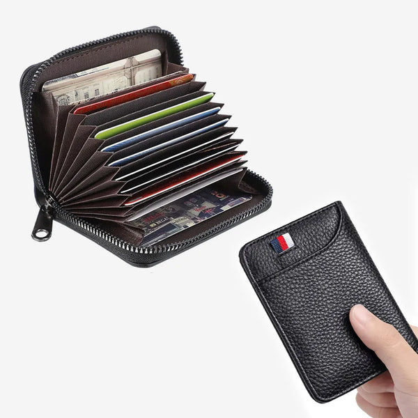 حقيبة جلدية أنيقة للبطاقات Stylish leather card case