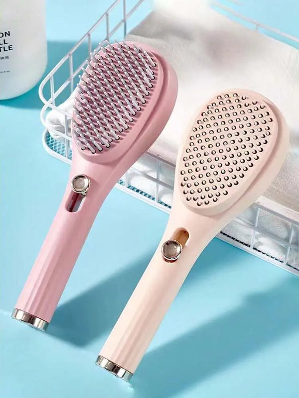 Self-cleaning silicone hair brush - فرشاة شعر سيليكون ذاتية التنظيف