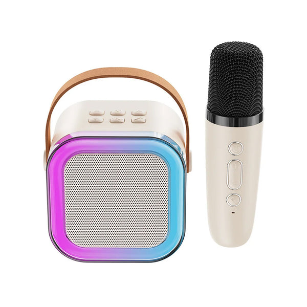 سماعة سبيكر ومايك كاريوكي بلوتوثK12 Portable Wireless Kid Karaoke Bluetooth Speaker