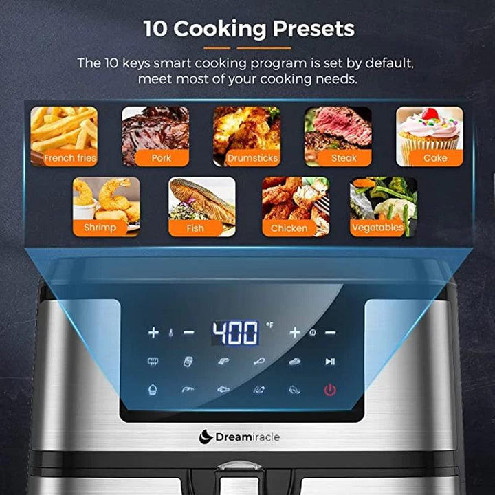 قلاية هوائية فاخرة Air Fryer سعة 10 لتر و بـ 10 برامج ماركة B National - Dupamine Store - 78.000