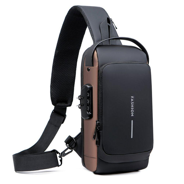 شنتة كتف ضد السرقة وشاحن Anti-Theft Shoulder Bag, USB Charging, Waterproof chuckl - Dupamine Store - 12.000