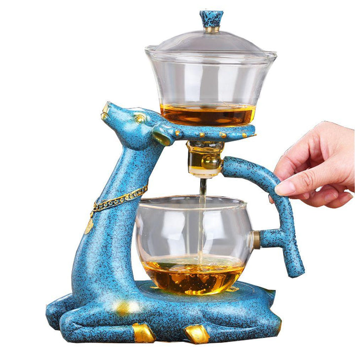 إبريق زجاجي للأعشاب والشاي Bottom Tap Tea Aesthetic Deer Shaped - Dupamine Store - 36.000