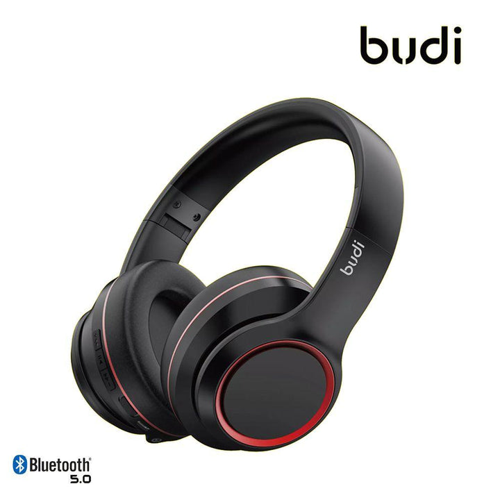 سماعة رأس ستيريو لاسلكية و سلكية Budi Bluetooth 5.0 Bass Stereo Wireless Headphones - Dupamine Store - 22.000