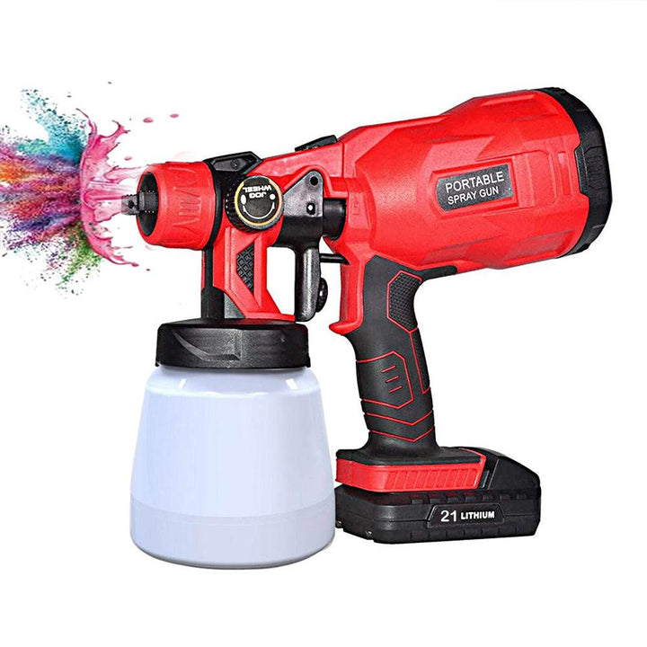 بخاخ دهان يعمل على الشحن مع بطارية ليثيوم وشاحن CORDLESS PAINT SPRAY GUN - Dupamine Store - 55.000