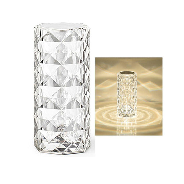 تيبل لامب كريستال يعمل بالشحن Crystal Table Lamp Touch diamond Lamps Room Decor - Dupamine Store - 4.000