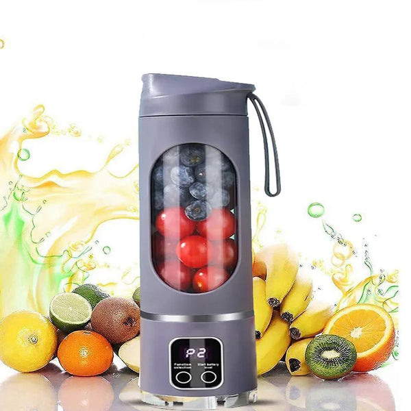 خلاط فواكه دجيتال 3 برامج يعمل بالشحن 400 مل Juicers Fruit Mixers USB Rechargeable