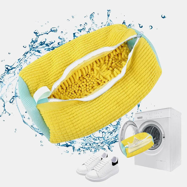 كيس غسيل الاحذية بألياف الفايبر الداخلية Shoe Washing Bag with Inner Fiber