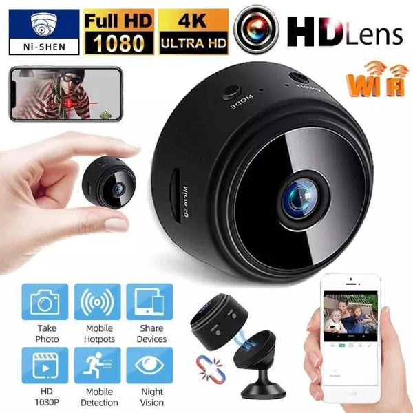 A9 Mini Security Camera | High Quality & Wi-Fi Control - كاميرا مراقبة لاسلكية صغيرة الحجم | بجودة عالية وتحكم عن بعد