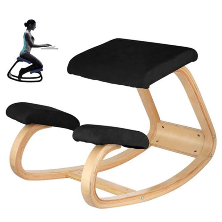 كرسي خشبي مكتبي مريح Ergonomic Wooden Kneeling Chair - Dupamine Store - 65.000