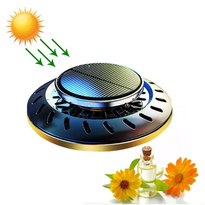 معطر سياره مع موزع علي الطاقه الشمسيه Essential Oil Solar Car Air Freshener Spray - Dupamine Store - 9.000