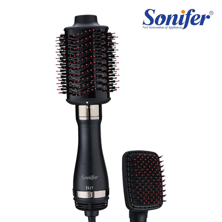 فرشاة تصفيف الشعر الكهربائية sonifer Hair Straightening Brush Hot SF-9579 - Dupamine Store - 22.000