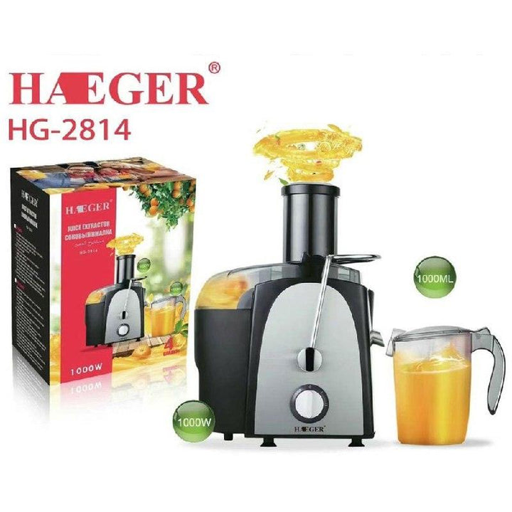 عصارة فواكة وخصروات HAEGER HG-2814 Juice Extractor 1000W - Dupamine Store - 34.000