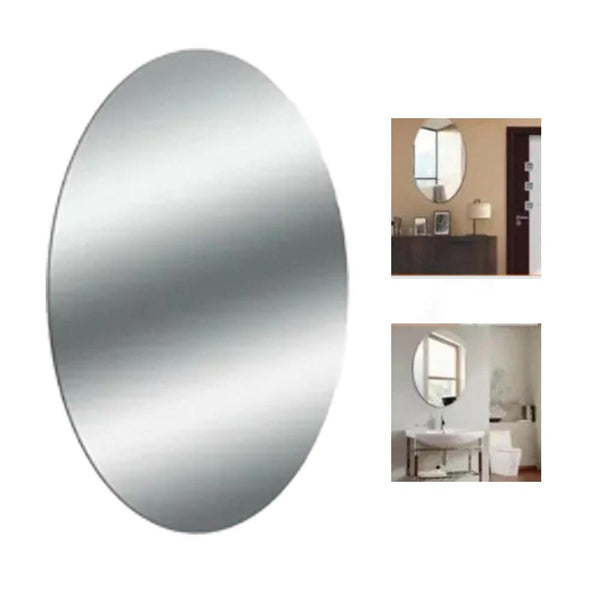 مرآة ديكور بيضوية منزلية home oval decorative mirror - Dupamine Store - 5.000