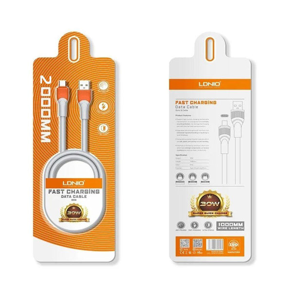 وصلة شحن Ldnio fast charging data cableسريعة 4000MM & 3000MM - Dupamine Store - 7.000