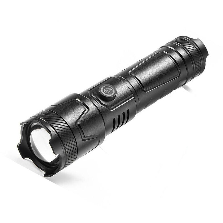 لوكس ليد يعمل بالشحن مع رأسية لكسر الزجاج LED flashlight works with charging header to break the glass p90 - Dupamine Store - 17.000