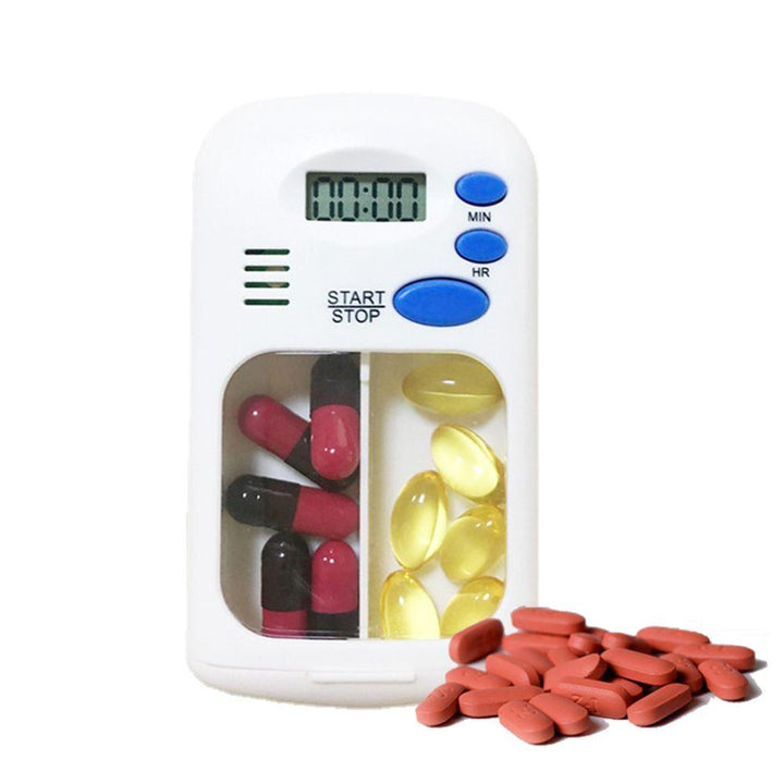 منظم الأدوية بساعة تذكير ومنبه Mini Portable Pill Reminder Medicine Alarm Timer - Dupamine Store - 7.000