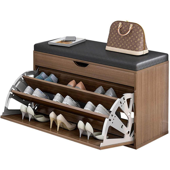 خزانة أحذية خشبية مع مقعد Modern Shoe Rack With Seat - Dupamine Store - 55.000