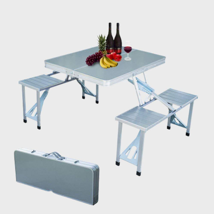 طاولة رحلات مع كراسي قابلة للطي Outdoor folding tables and chairs - Dupamine Store - 52.000