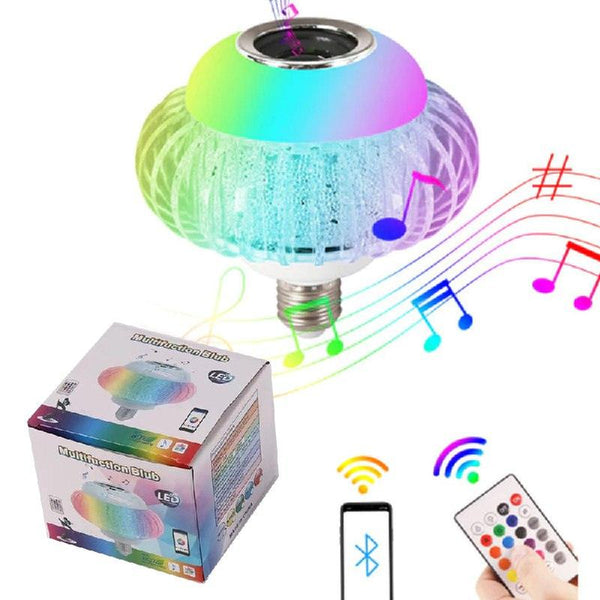 لمبة ليد كريستال RGB مع سبيكر بلوتوث Bluetooth Speaker Smart Multifunctional Led Bulb - Dupamine Store - 12.000