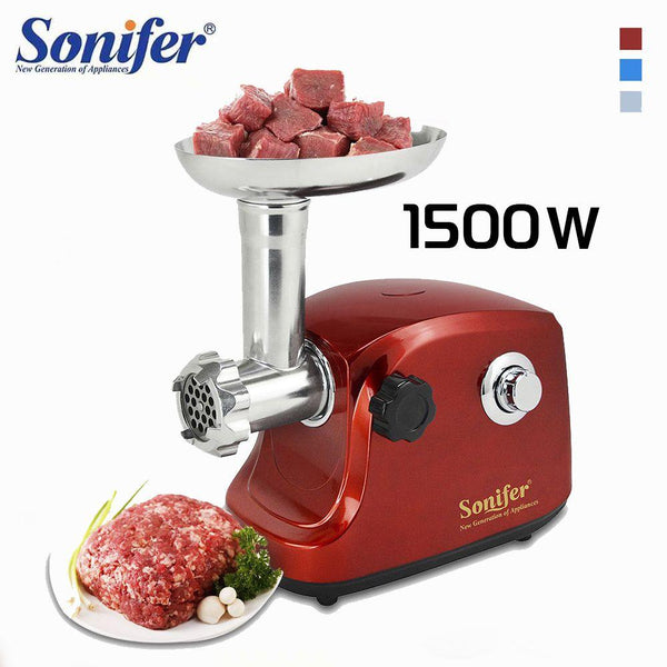 مفرمة لحمة الكهربائية المنزلية Sonifer Meat Grinder 1500w - Dupamine Store - 48.000