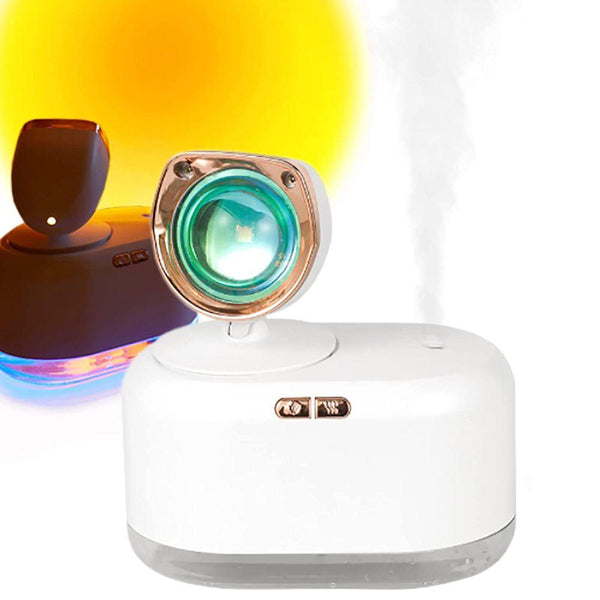 مرطب مع إضاءة شمس للمنزل Sunset Lamp Air Humidifier Mini 300ml - Dupamine Store - 12.000