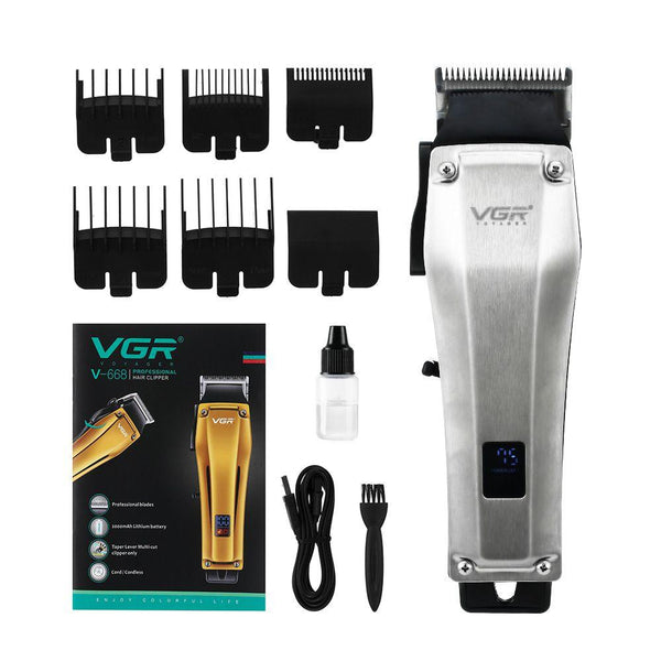 ماكينة حلاقة الشعر رجالي يعمل بالشحن VGR Professional Rechargeable Hair trimmer v-668 - Dupamine Store - 18.000