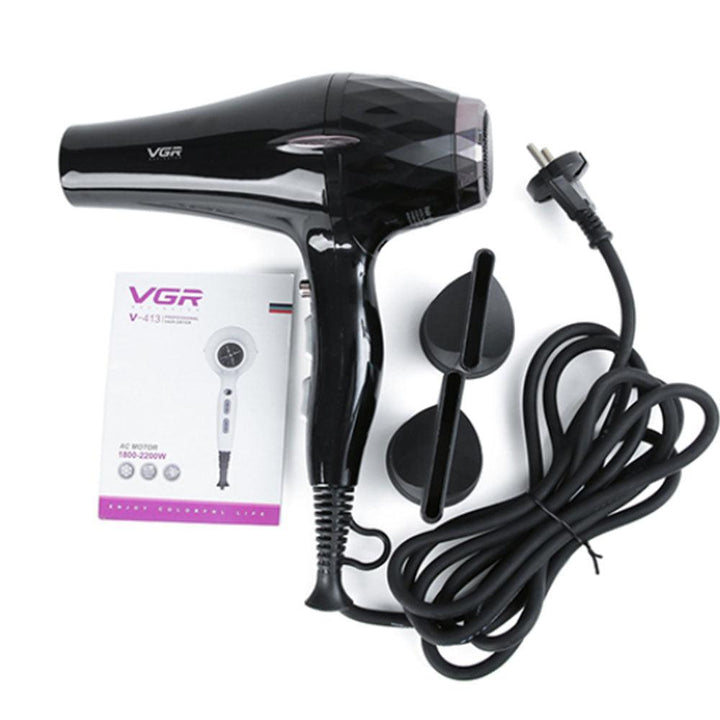 سشوار الشعر VGR مع راسيتين V-413 PROFESSIONAL HAIR DRYER - Dupamine Store - 22.000