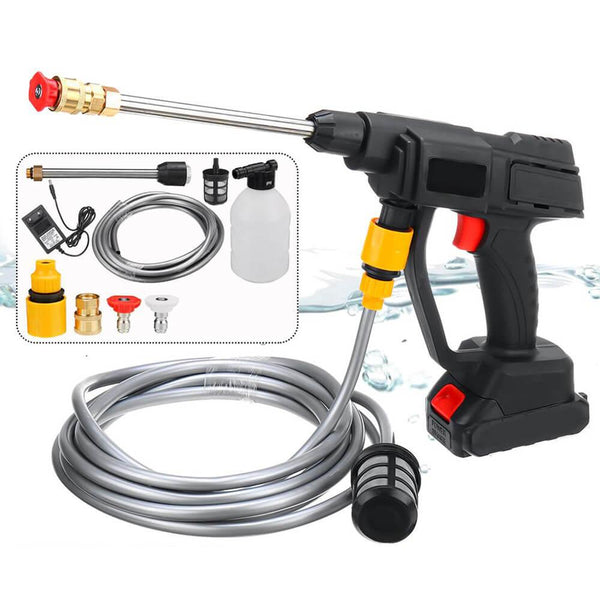 مسدس مضخة غسيل السيارات يعمل بالضغط العالي يعمل عالبطارية Wireless High-pressure Water Car Washing Cleaning Gun - Dupamine Store - 25.000